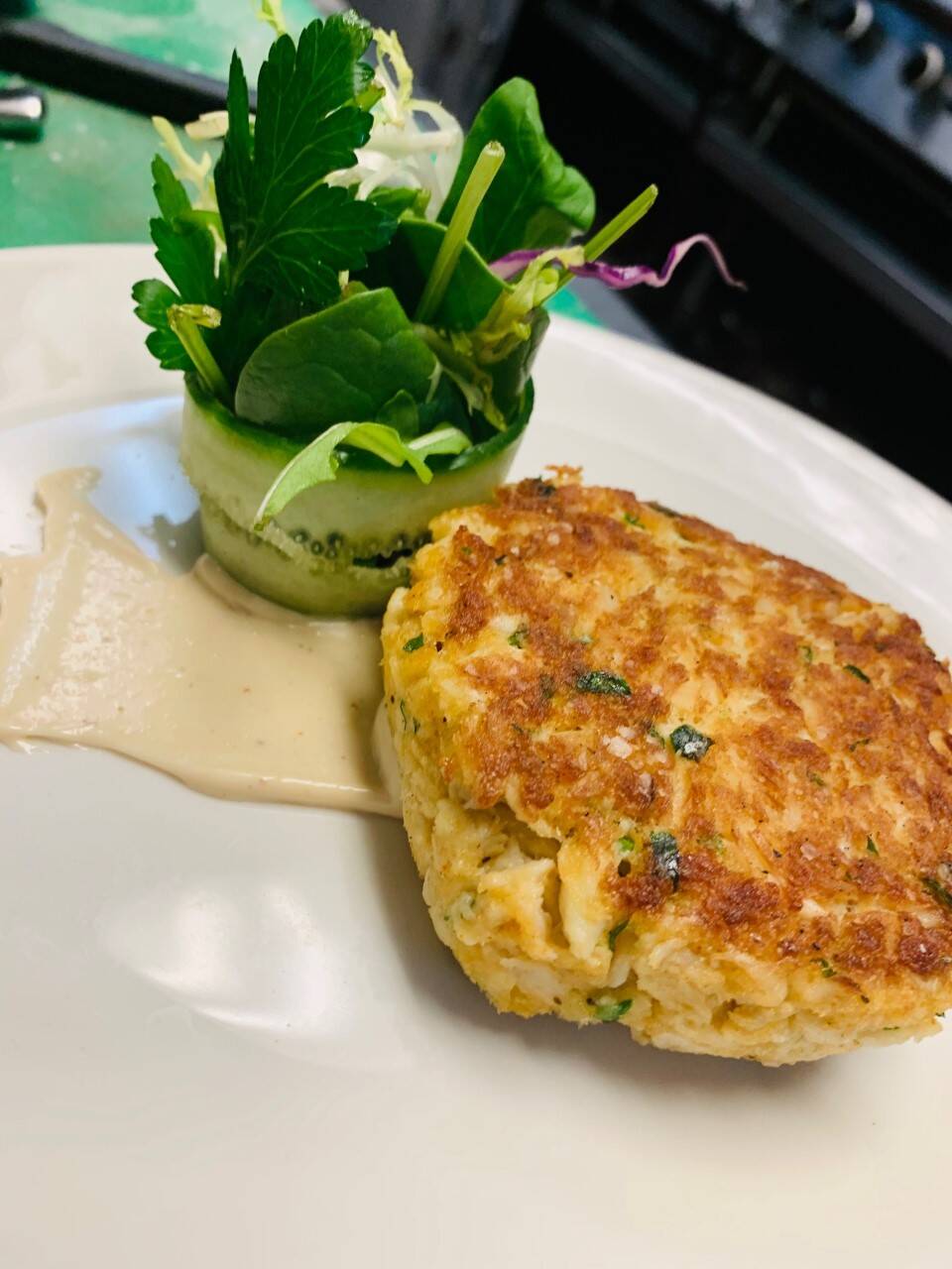 House-made Blue Crab Cake served with Remoulade Sauce