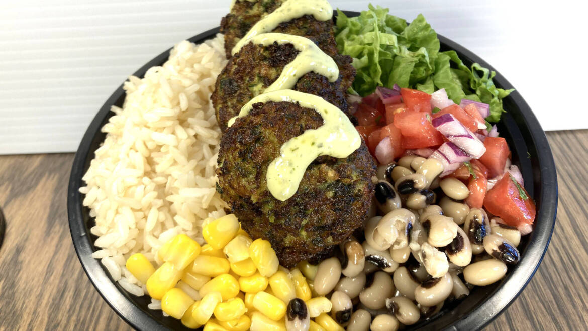 Zucchini Croquettes Bowl
